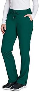 BARCO Grey s Anatomy Classic Mia Scrub Pant for Women Hunter Green, 6-Pocket Low-Rise Straight Leg Bottoms with Natural Stretch, Soil Release Fabric, and Super-Soft Finish 3XL, Regular Fit