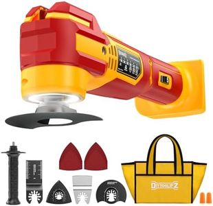 Cordless Oscillating Tool Compatible with DeWalt 20V Battery(Tool Only), 21,000 OPM Upgraded Brushless 20V Oscillating Multi-tool with 6 Speed, LED Light, DIYtoolifz 4.5° Oscillating Tool for Cutting