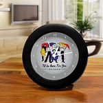 MCSID RAZZ Official Licensed by Warner Bros, USA Friends TV Series Latest Umbrella Plastic Table Clock Set (Multicolour)