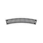 Hornby R606 OO Gauge 2nd Radius Curve Track - Extra Track Pieces for Model Railway Sets, Model Train Track Pieces - Scale 1:76, Black