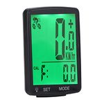 YA100A Wireless Bike Computer Bicycle Speedometer with Speed Cadence Sensor 2.8in LCD Display ABS Cycling Speedometer for Tracking Distance and Time