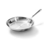 All-Clad 4112 Stainless Steel Tri-Ply Bonded Dishwasher Safe Fry Pan/Cookware, 12-Inch, Silver