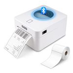 EXEO Bluetooth + USB Thermal Label Printer for Shipping Labels & Barcodes | Supports 4x6 & 3x5 Labels | 203 DPI Resolution, 160mm/s Speed | Print from Mobile & PC | Built-in Label Storage