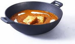 Wonderchef Forza Cast Iron Wok/Kadhai 24cm, Black,63153474