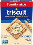 Triscuit Original Whole Grain Wheat Crackers, Vegan Crackers, Family Size, 12.5 oz