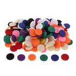 Fenteer 200 Pieces 21mm Pads Round Refill Pad Essential Oil Pads for humidifier Necklace Bracelet car freshener Diffuser Watch, Mixed