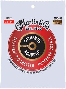 Martin MA540T Phosphor Bronze Acoustic Guitar Strings, 12-54