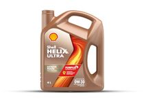 Shell Helix Ultra ECT 0W30 API SN, ACEA C2/C3 Fully Synthetic Engine Oil for Petrol, Diesel and Hybrid Cars (4 L)
