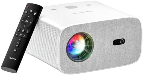Lifelong Electronics TruePixel Pro Smart Projector | Android, 1080P Full HD Native & 4K Ultra HD Support | 9000 Lumens | For Room & Outdoors | All OTT Apps | WiFi/BT,Mirroring,USB, ARC, HDMI, Speakers