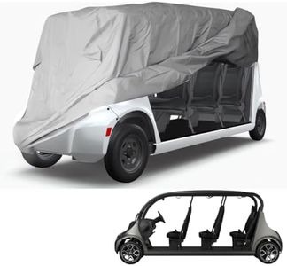 Formosa Covers| Heavy-Duty Golf Cart Cover for Polaris Chry Gem E6 | Protects Your Golf Cart from Sun, Weather, and Dirt | Custom Fit Electric 6 Seater Protection, Storage | Water-Resistant Grey