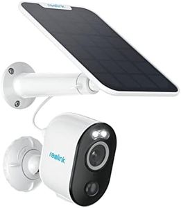 REOLINK Security Cameras Outdoor Wireless WiFi, Argus 3 Pro+Solar Panel with 5MP Color Night Vision, 2.4G/5Ghz WiFi, Non-Stop Solar Powered, Human/Vehicle Detection, Home Hub Compatible