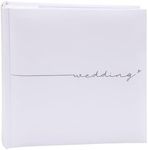 Kenro Fleur White Wedding Memo Photo Album for 200 Photos 6x4 Inch / 10x15cm - FLR201