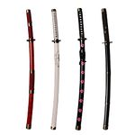 Skyward Blade Holzschwert Roronoa Zoro Katana, Anime Original Textur Samurai Schwert, Kitetsu Katana für Cosplay Kollektion vierteiliger Anzug