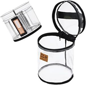 ROUGH ENOUGH Clear Makeup Organizer – Large Cosmetic Bag with Removable Insert, YKK Zipper & Leakproof PVC for Skincare, Toiletries and Travel Essentials