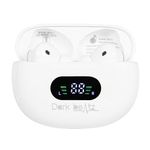 Dark Beatz Raga Audio True Wireless in Earbuds with ANC+MNC 4Mic | Auto Pairing| Gaming Mode |Touch Control| IPX4 Waterproof | BT 5.3V | 60H Playtime | Voice Assistance and C-Type Fast Charging- White