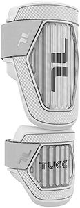 TUCCI Verona Batter's Elbow Guard – with Attached Forearm Guard, Large, White