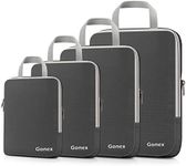 Gonex Compression Packing Cubes, Expandable Packing Organizers 4pcs (Deep Gray)