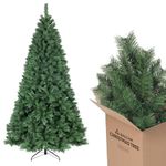 SALCAR 8ft Artificial Christmas Tree – Full & Realistic 240cm Xmas Tree with Sturdy Metal Stand, Perfect for Homes, Offices, Large Spaces & Holiday Celebrations