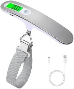 Simofuze Luggage Scale Rechargeable, High Precision Digital Travel Scale, Digital Hanging Scale with 110lb 50KG Capacity, Portable Luggage Weight Scale, Type-C Cable Included