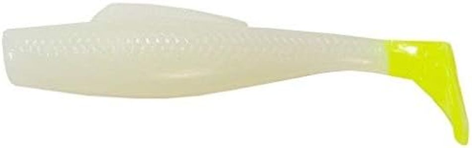 Z-MAN MinnowZ 3 inch Soft Plastic Paddle Tail Swimbait - Glow/Chartreuse Tail