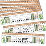 25 Farmhouse Teacher Name Plate For Desk Classroom - Name Tags Classroom Kindergarten, Student Name Plates, Number Lines For Students Desk, Name Plate For Desk Kids Name Plates