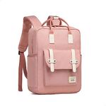 Kono School Bags for Girls Teenagers Backpack Womens Lightweight Travel Work Rucksack Casual Daypack (Pink)