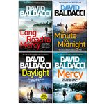 David Baldacci Atlee Pine Series 4 Books Collection Set (Long Road to Mercy, A Minute to Midnight, Daylight, Mercy)