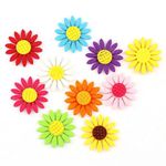 25 pcs 39mm Non-Woven Fabric Mixed Color Sunflower Felt Fabric Patch DIY Cloth Appliques/Craft Wedding Patches