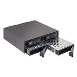 Syba SY-MRA25038 4 Bay 2.5” SATA Drive Mobile Rack Mount for 5.25" Drive Bay