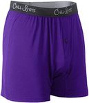 Chill Boys - Cool & Breathable Mens Underwear - Men's Boxers (XL, Purple) - Imported 95% Viscose made from Bamboo 5% Spandex