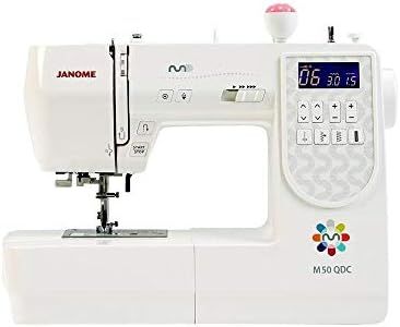 Janome M50 QDC Computerised Sewing Machine. Extra Wide Table Included & Bonus Pack