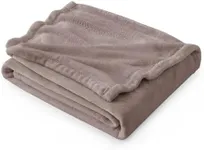 Bedsure Fleece Throw Blanket for Couch Mocha Brown - Lightweight Plush Fuzzy Cozy Soft Blankets and Throws for Sofa, 50x60 inches