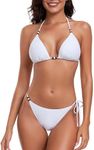 RELLECIGA Women's White Triangle Bi