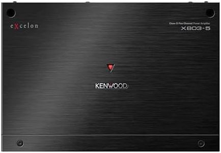 KENWOOD eXcelon X803-5 Class D 5-Channel Power Amplifier – 1600W All-in-One Amp for Superior Sound Quality, Versatility, and Advanced Protection