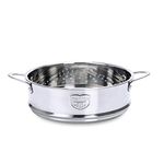 Cabilock Stainless Steel Steamer Small Food Steamer Basket Steaming Rack For Rice Vegetables Meat Fish Dumplings Dim Sum 18cm