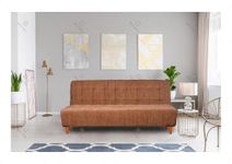 Seventh Heaven Florida (72"X44"X16") 4 Seater Wooden Sofa Cum Bed | Sofa Bed | Sofa cuma Bed | Convertible Sofa to Bed | Sofa for Living Room (Chenille Molfino- Beige)