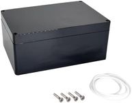 WUTUSENT Project Box ABS Plastic IP65 Waterproof Dustproof Electrical Junction Box Outdoor Enclosure for Electronics Black (4.5" x 3.5" x 2.2")