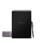 ROCKETBOOK Flip - Letter A4 Size Scarlett - Smart Infinitely Erasable Wirebound Notepad - Lined/Dot Grid - includes Pilot FriXion Pen and Wipe