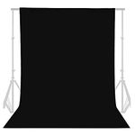 SEDGEWIN Black Backdrop 10x12.7 feet/3x3.9 Meters Pure Muslin Collapsible Photographic Backdrop Studio Photo Booth Backgrounds for Photography Video（Background Only)