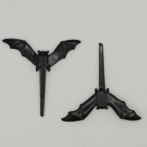 Oasis Supply Realistic Black Bat Halloween Cupcake Cake Toppers, 24 count