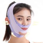 Careopeta Face Slimming Belt Face Lifting Belt Elastic Face Slimming Bandage V Line Face Shaper Women Chin Cheek Lift Up Belt Facial Anti Wrinkle Double Chin Strap Face Mask (Violet)