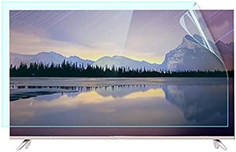 Anti-Glare Film for TV 55 Inch Anti-Blue Light Film Anti Glare TV Screen Protector Indoor Outdoor TV Glare Screen Frosted Film Anti-Reflection Rate Up To 90%