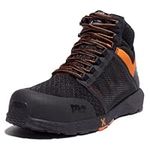 Timberland Men's Radius Mid Composite Safety Toe CT, Black: Black Orange, 12