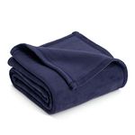 Vellux Plush Eclipse Blanket, King/108" x 90", Navy