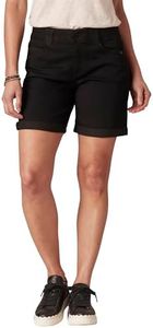Democracy Women's Petite Ab Solution Short, Black, 4 Petite