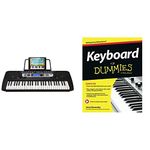 RockJam 54-Key Portable Electronic Keyboard with Interactive LCD Screen & Includes Piano Maestro Teaching App with 30 Songs with Keyboard for Dummies