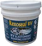 Rexoseal RV Liquid Rubber Roofing System - Waterproofing and Protective RV Roof Coating Sealant - White, 3.78 litre