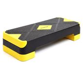 The Cube Club 2 Level Adjustable Stepper for Exercise Aerobics | Non-Slip Textured Surface Workout Fitness Cardio & Strength Training Step Platform for Home Gym (Max Weight 200kg, 12 Month Warranty)