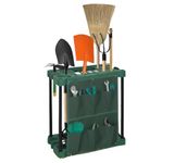 Garden Tidy Tool Rack Shed Storage Organiser Equipment Caddy Gardening Accessories Holder Stand Garage Yard Space Saving Rakes, Shovels & More (With Pocket)
