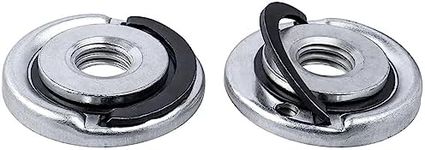 Yakamoz 2PCS M14 Thread Angle Grinder Lock Nuts, Quick Release Grinder Flange Nut Replacment Lock Nuts for Angle Grinder Electrical Tools